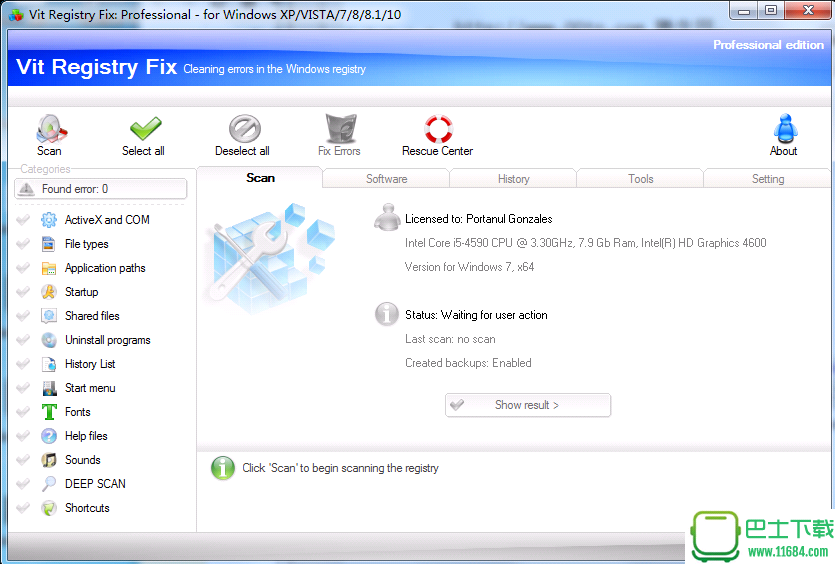 注册表修复Vit Registry Fix Professional v12.6.6 官方最新免费版下载