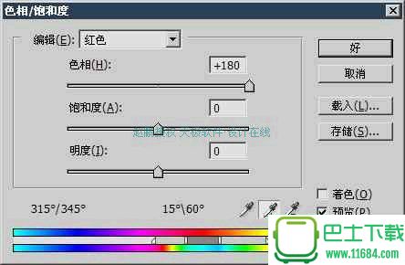 PS色彩调整：色相/饱和度