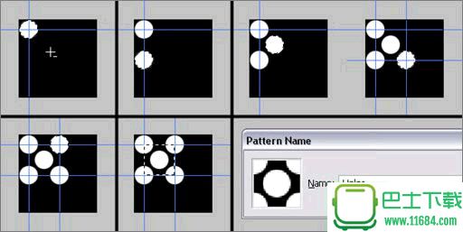 Photoshop打造锈蚀的金属网孔文字效果