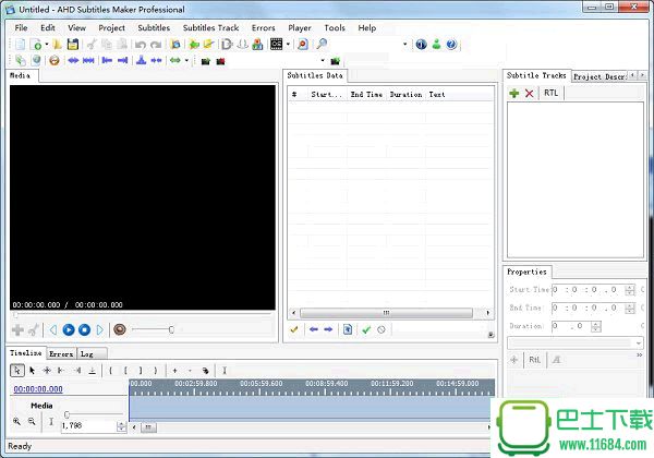 视频字幕编辑软件AHD Subtitles Maker v5.7.500.32 绿色免费版