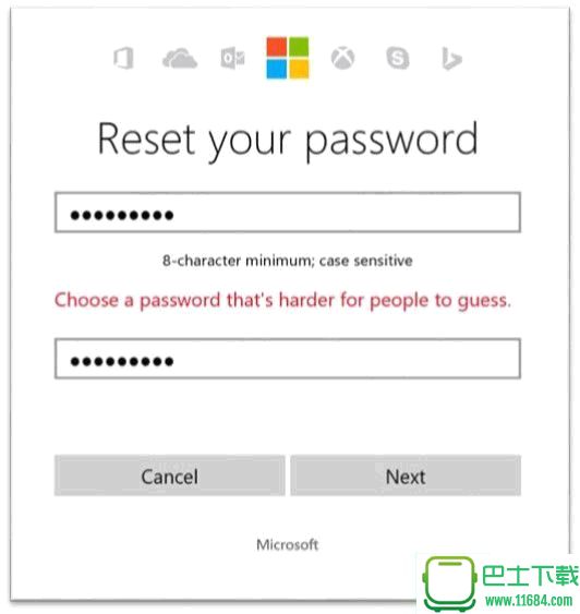 微软禁止用户使用愚蠢和容易猜测的密码