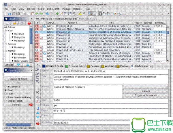 文献管理工具JabRef v2.10 官方最新版下载