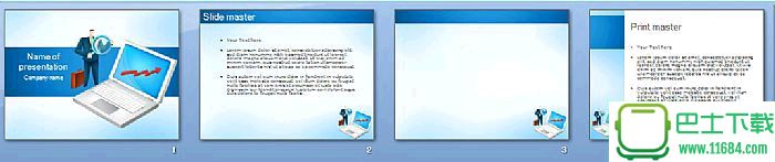 商务人物公文包放大镜笔记本卡通商务PPT模板最新下载-商务人物 公文包放大镜笔记本卡通商务PPT模板下载