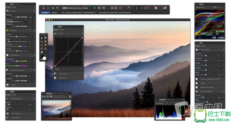 比PS还好的软件Affinity Photo Public Beta WIN版下载