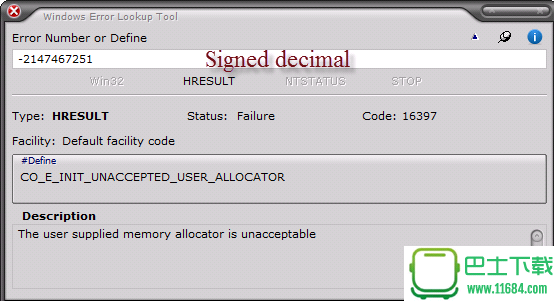 Windows Error Lookup Tool 汉化单文件版下载