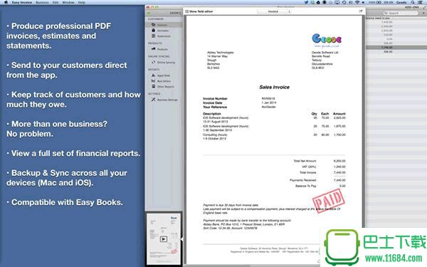 PDF发票机Easy Invoice for Mac 2.4.2下载