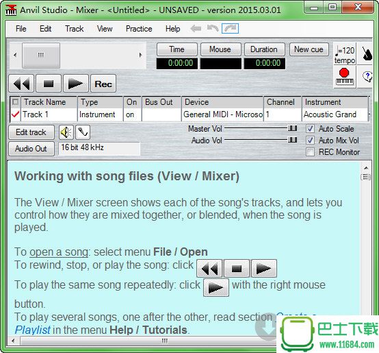 Anvil Studio( midi音乐制作软件) 2017.4.1 最新版下载