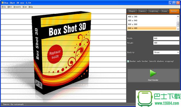 3D Box Shot Maker(3D包装盒设计软件) v1.0 中文绿色版
