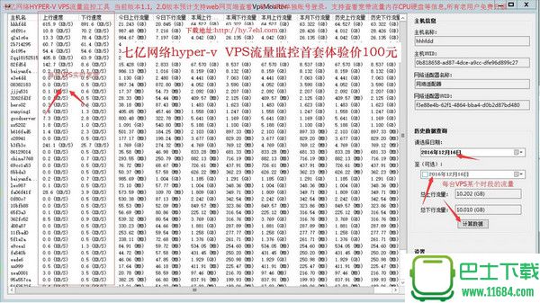 七亿网络hyper-v(vps流量监控工具) v1.4.1 官方最新版