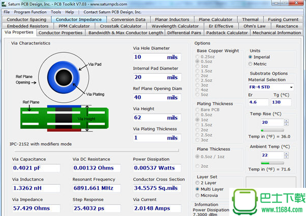 PCB参数计算神器Saturn PCB Design Toolkit 7.03 特别版