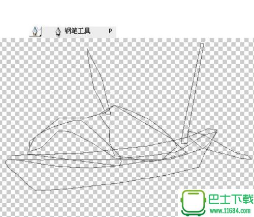 PS绘制桂林山水水墨画