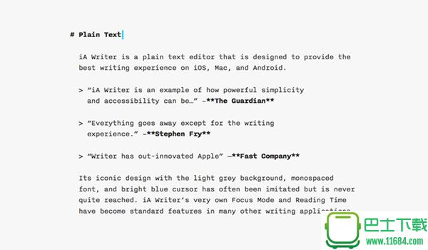 iA writer（Mac写作软件）for Mac V5.0.3 最新版下载