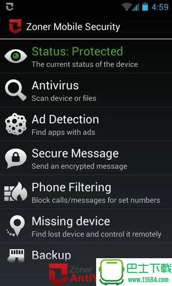 Zoner Mobile Security(安全防护) 1.2.2 安卓版下载