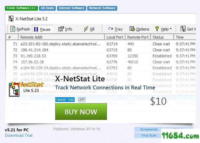 X-NetStat pro(监听进程连接IP端口状态) 5.63 最新版下载