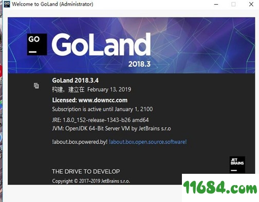 goland（go语言编码集成工具）2019.1 汉化破解激活版下载