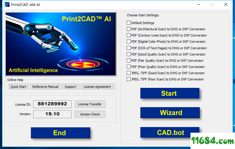 PDF转DWG工具Print2CAD AI x64 v19.10 破解版下载