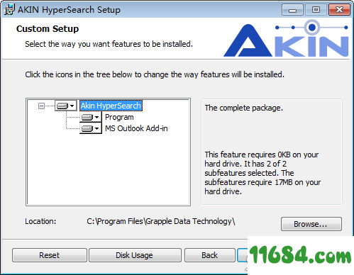 AKIN HyperSearch破解版下载-桌面搜索工具AKIN HyperSearch v2.0.175.0 破解版(附破解文件)下载