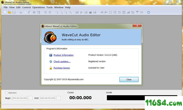 Abyssmedia WaveCut Audio Editor破解版下载-音频编辑软件Abyssmedia WaveCut Audio Editor 5.6.0.0 破解版（含和谐补丁）下载