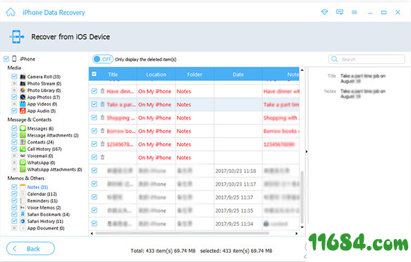 iPhone Data Recovery破解版下载-ios数据恢复软件Apeaksoft iPhone Data Recovery v1.0.6 最新版下载