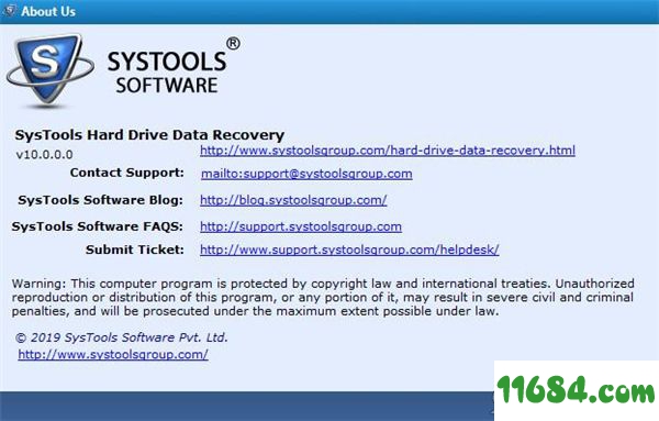 SysTools Hard Drive Data Recovery破解版下载-数据恢复软件SysTools Hard Drive Data Recovery v10.0.0.0 中文版(附破解补丁)下载