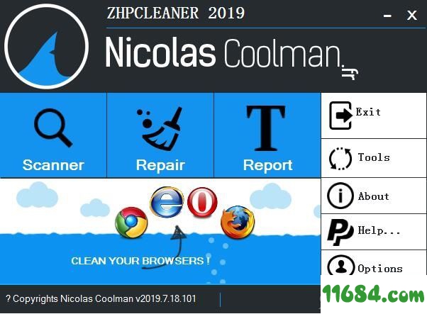 ZHPCleaner下载-电脑插件清理ZHPCleaner v2019.7.18.101 最新版下载