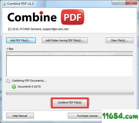 Combine PDF下载-PDF文档合并工具Combine PDF v1.2 最新免费版下载