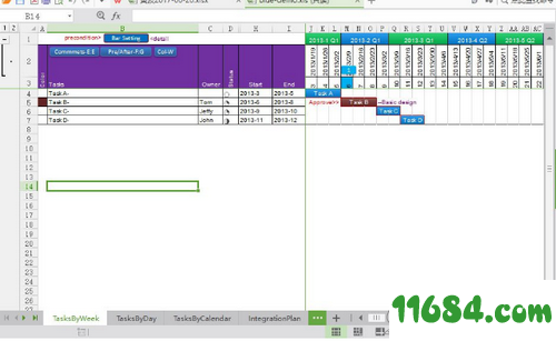 甘特图计划生成工具下载-Blue Excel(甘特图计划生成工具) v3.1.1 中文绿色版下载