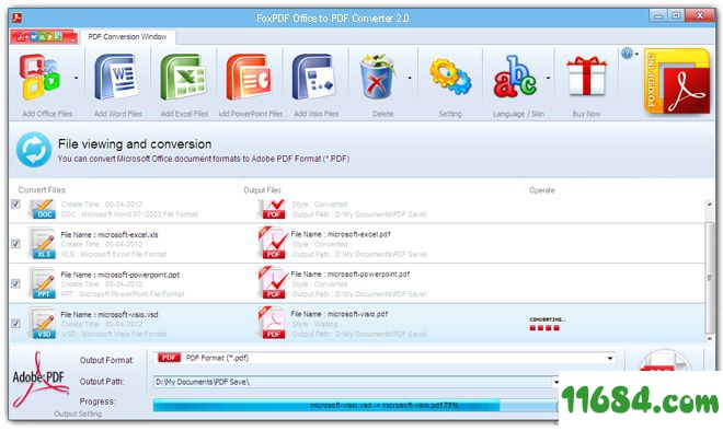 FoxPDF Office to PDF Converter破解版下载-Office转PDF软件FoxPDF Office to PDF Converter v3.0 最新版下载