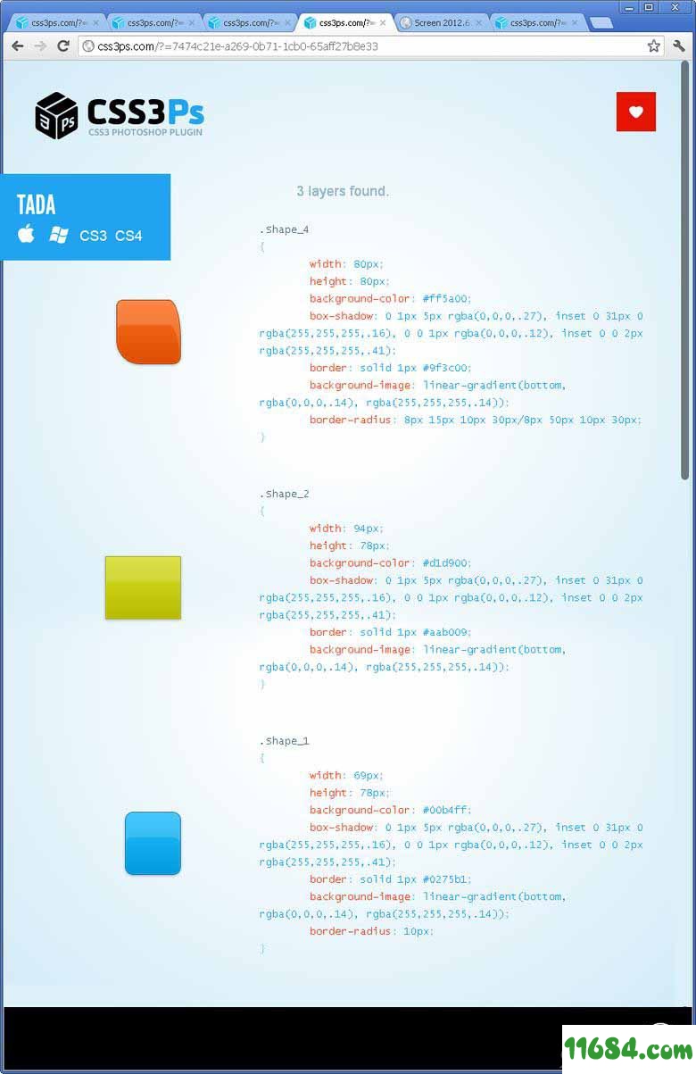 CSS3PS插件下载-ps图层转换插件CSS3PS v2017 正式版下载