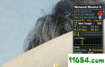 Network Monitor II下载-桌面网络状况监控软件Network Monitor II v26.8 最新免费版下载