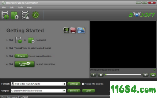 Brorsoft Video Converter破解版下载-视频转换器Brorsoft Video Converter v4.9.0.0 最新版下载