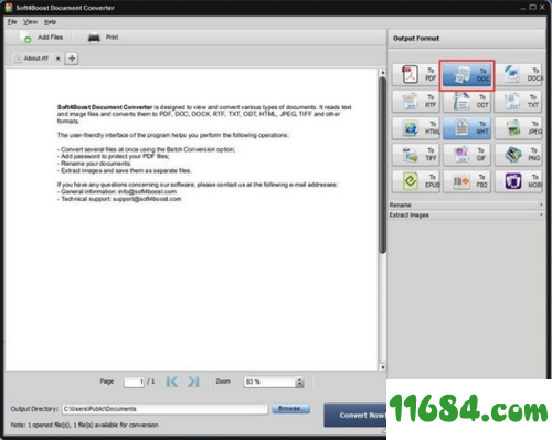 Soft4Boost Document Converter破解版下载-文档转换工具Soft4Boost Document Converter v6.0.9.259 绿色版下载
