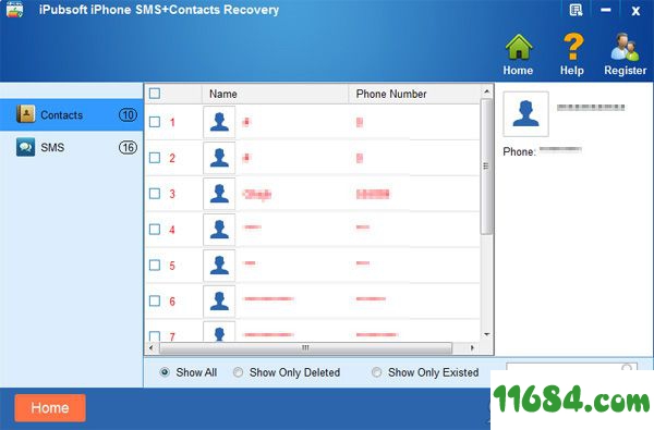 iPhone SMS+Contacts recovery破解版下载-苹果手机数据恢复软件iPubsoft iPhone SMS+Contacts recovery 最新版下载