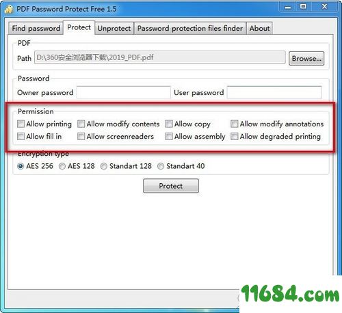 PDF Password Protect Free破解版下载-PDF文件加密PDF Password Protect Free v1.5 最新版下载