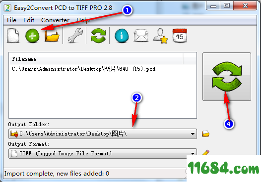 Easy2Convert PCD to TIFF破解版下载-图片格式转换软件Easy2Convert PCD to TIFF v2.8 绿色版下载