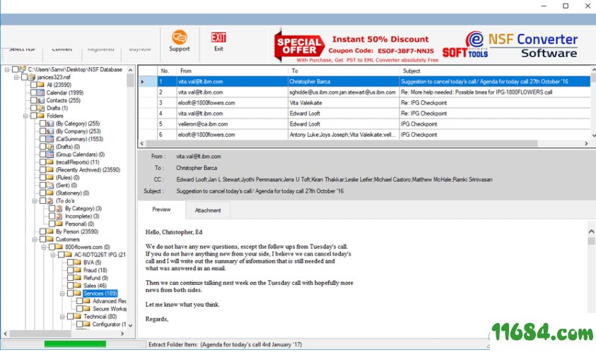 NSF to PST Converter破解版下载-eSysInfoTools NSF to PST Converter v7.0 绿色版下载