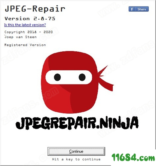 JpegRepair破解版下载-图片修复软件JpegRepair v2.8.75 绿色破解版下载