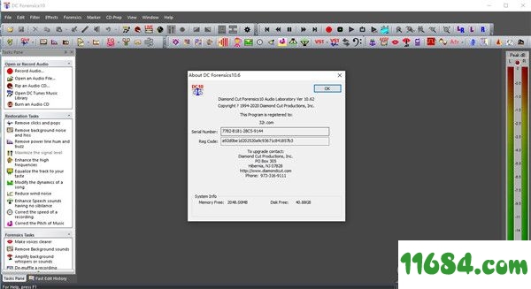 Diamond Cut Forensics破解版下载-音频处理软件Diamond Cut Forensics v10.62 中文版下载
