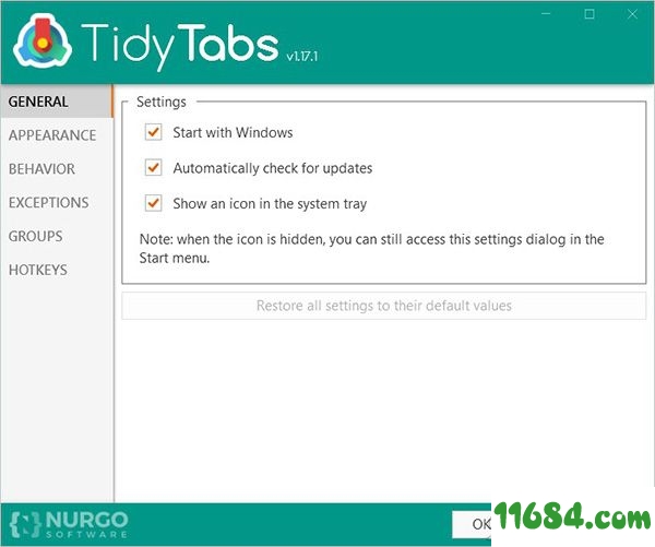 TidyTabs Pro破解版下载-实用桌面工具TidyTabs Pro v1.17.1 中文绿色版下载