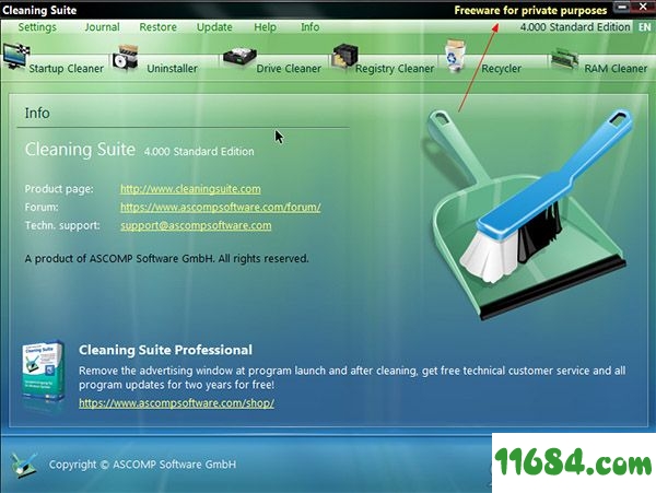 Cleaning Suite Pro破解版下载-系统清理软件Cleaning Suite Pro v4.000 中文版下载