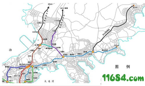 大连地铁线路规划图下载-大连地铁线路规划图2020 最新版下载