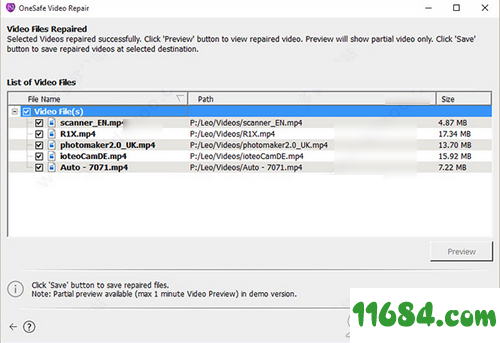 OneSafe Video Repair破解版下载-视频修复工具OneSafe Video Repair v2.0 中文绿色版下载
