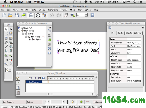 KoolShow破解版下载-HTML5动画制作工具KoolShow v2.4.2 最新版下载