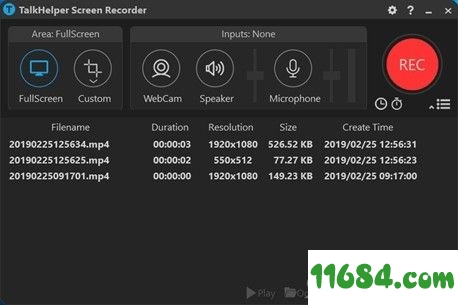 TalkHelper Screen Recorder破解版下载-屏幕录制工具TalkHelper Screen Recorder v2.5.20 中文版下载