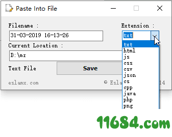 Paste Into File免费版下载-复制内容另存为工具Paste Into File v1.4 免费版下载