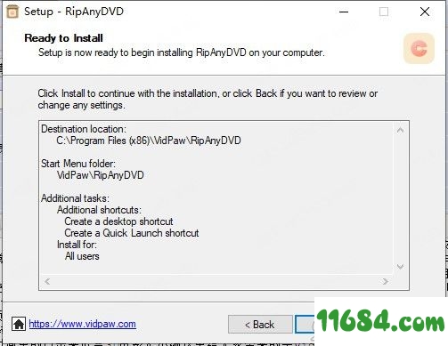 Vidpaw RipAnyDVD破解版下载-视频格式转换工具Vidpaw RipAnyDVD v1.0.12 中文版下载