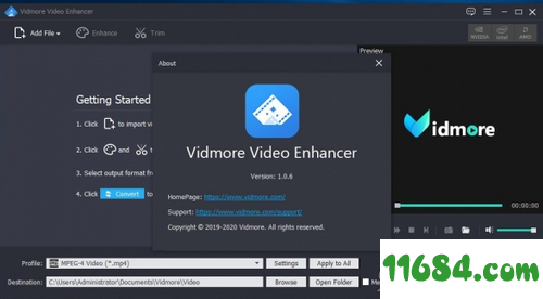 Vidmore Video Enhancer破解版下载-视频转换器Vidmore Video Enhancer v1.0.6 中文版下载