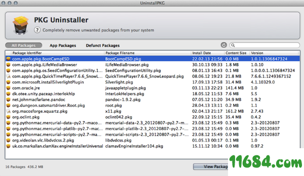 Uninstallpkg下载-pkg文件彻底删除工具Uninstallpkg for Mac v1.1.8 免费版下载