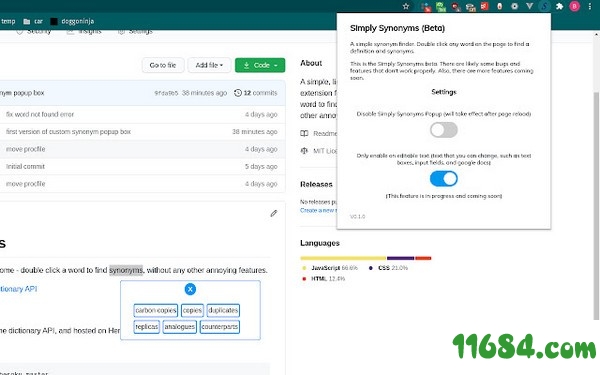 Simply Synonyms插件下载-Chrome插件Simply Synonyms v0.2.0 最新免费版下载