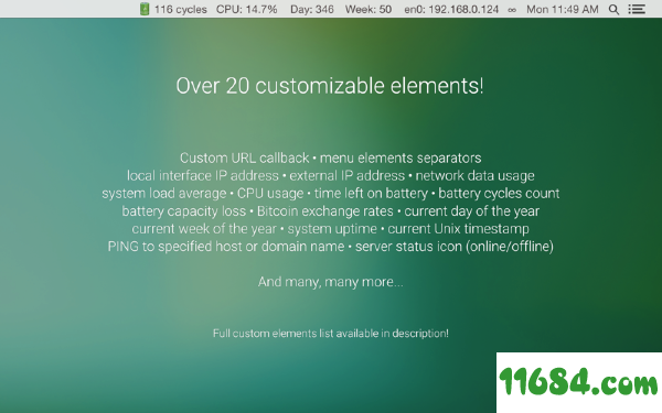 Infinite Menu Bar下载-系统优化工具Infinite Menu Bar for Mac v1.6.1 最新版下载